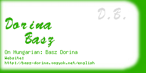 dorina basz business card